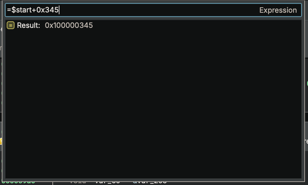 command palette expression