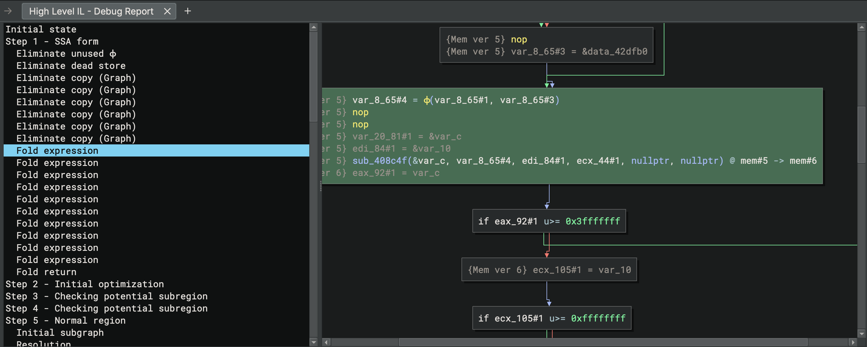 HLIL Debug Report