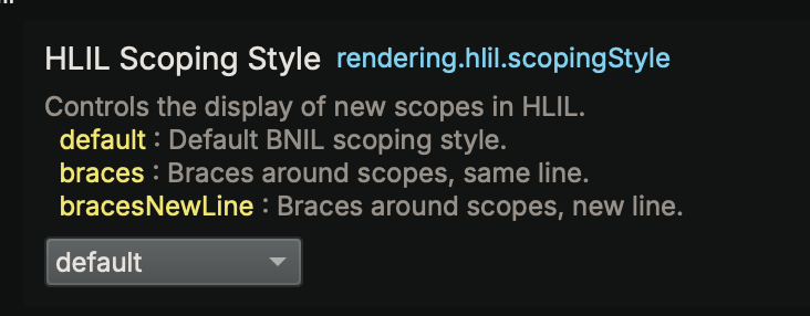 HLIL Scoping Options >