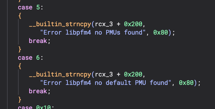 Decompiled code after outlining