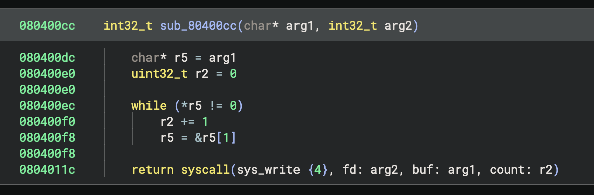 System calls now have their names and types annotated